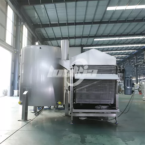 Máquina de fritura continua al vapor
