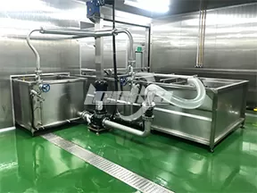Máquina descongeladora de carne con burbujas