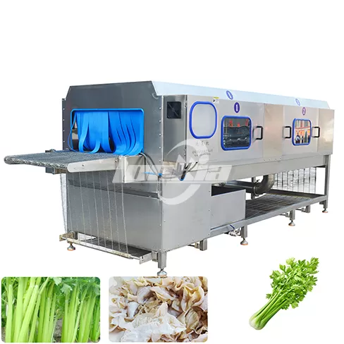 Lavadora tipo túnel para frutas y verduras