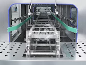 Lavadora de cajas con calentamiento a vapor