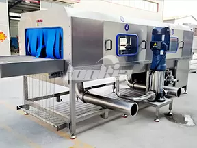 Lavadora tipo túnel para frutas y verduras