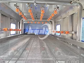 Lavadora tipo túnel para frutas y verduras