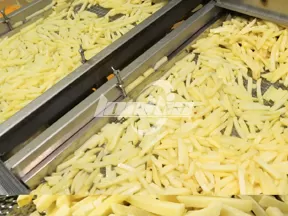 Línea de procesamiento de papas fritas congeladas
