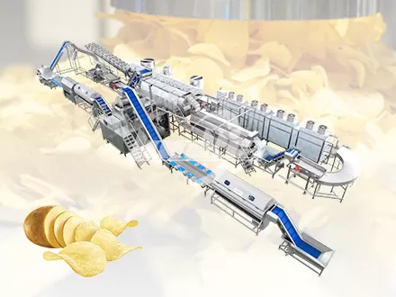 Línea de producción de papas fritas