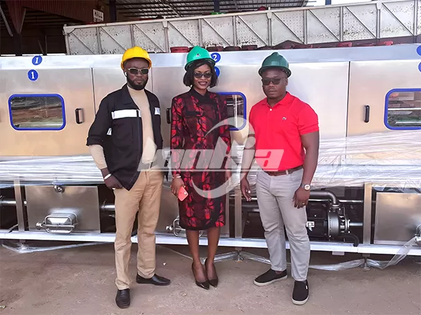 LONKIA Tunnel Washer apoya proyecto de limpieza de cilindros de gas en Senegal