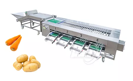 Máquina clasificadora de vegetales