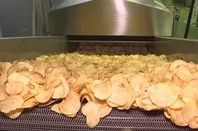 Línea de producción de patatas fritas