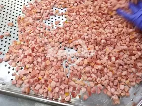 Línea de producción de cubos de tomate congelado