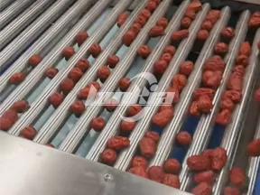 Máquina clasificadora de frutas y verduras por rodillos