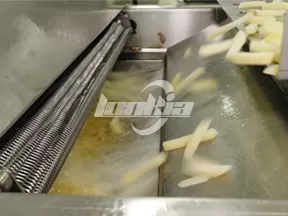 Máquina de fritura continua al vapor