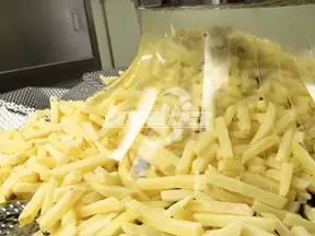 Línea de procesamiento de papas fritas congeladas