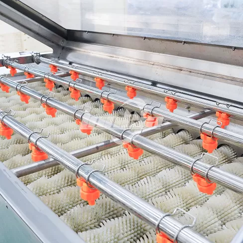 Máquina de limpieza de rodillos paralelos