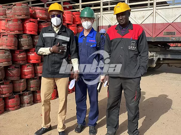 LONKIA Tunnel Washer apoya proyecto de limpieza de cilindros de gas en Senegal