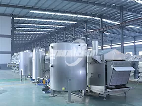 Máquina de fritura continua al vapor