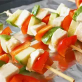Brochetas de verduras