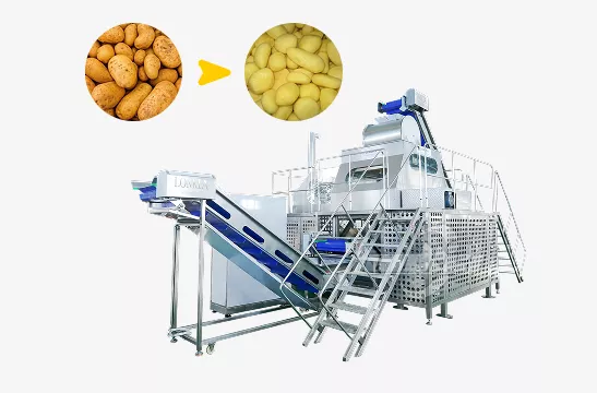 Máquina peladora de vapor