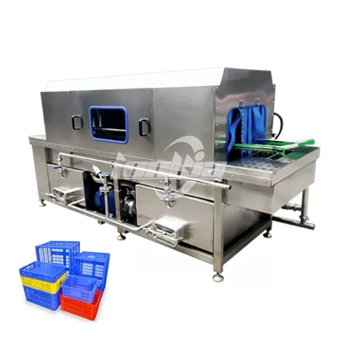 Lavadora de cajas con calentamiento a vapor