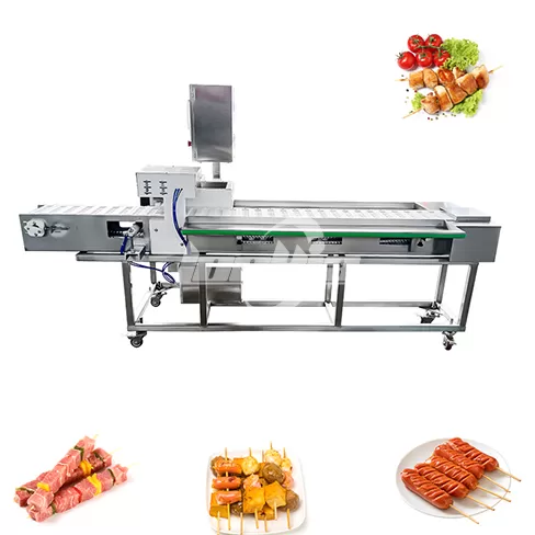 Máquina automática para brochetas de carne