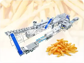 Línea de procesamiento de papas fritas