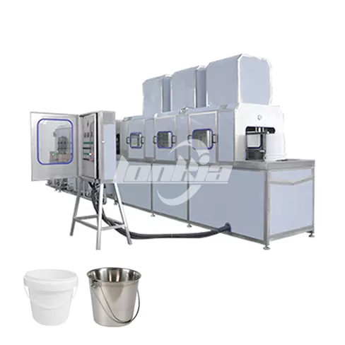 Máquina lavadora de cubetas industriales