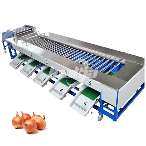 Máquina clasificadora de frutas y verduras por rodillos