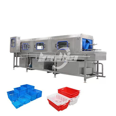 Máquina lavadora de cajas
