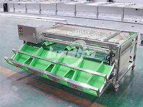 Máquina clasificadora por rieles